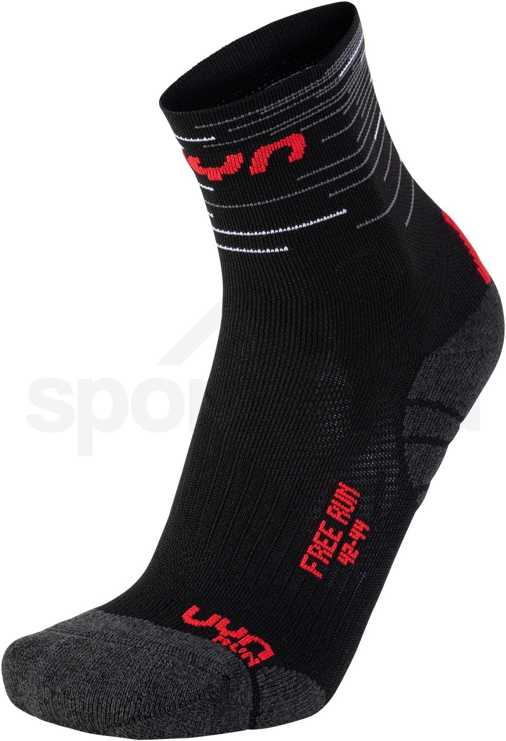 Ponožky UYN FREE RUN - černá/červená