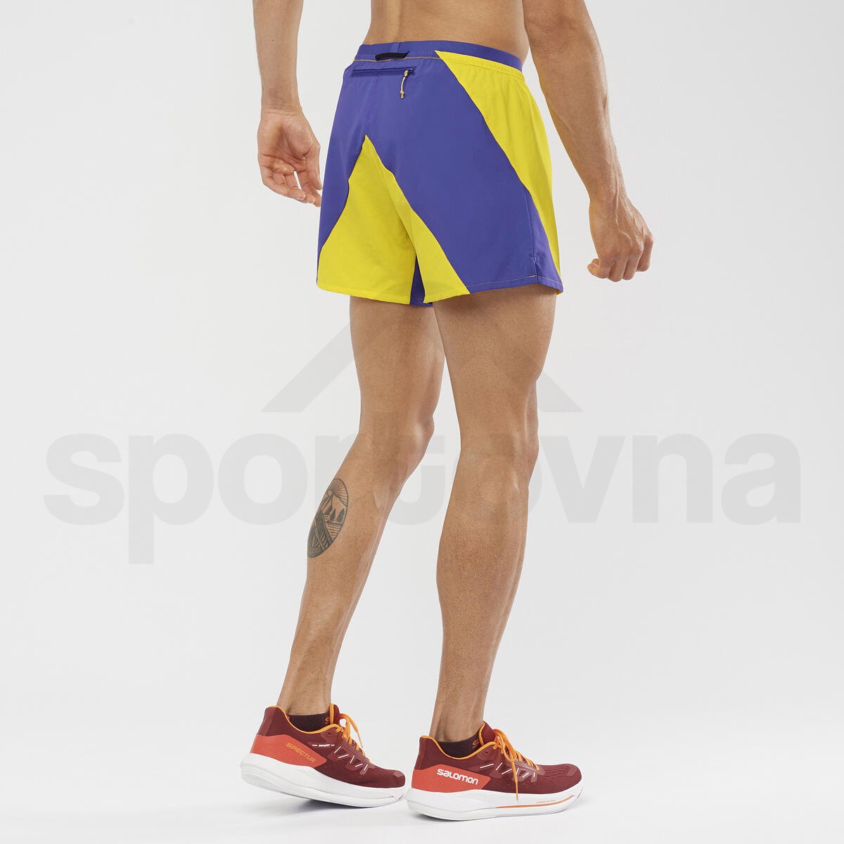 Kraťasy Salomon Cross 5'' Shorts M - žlutá/modrá