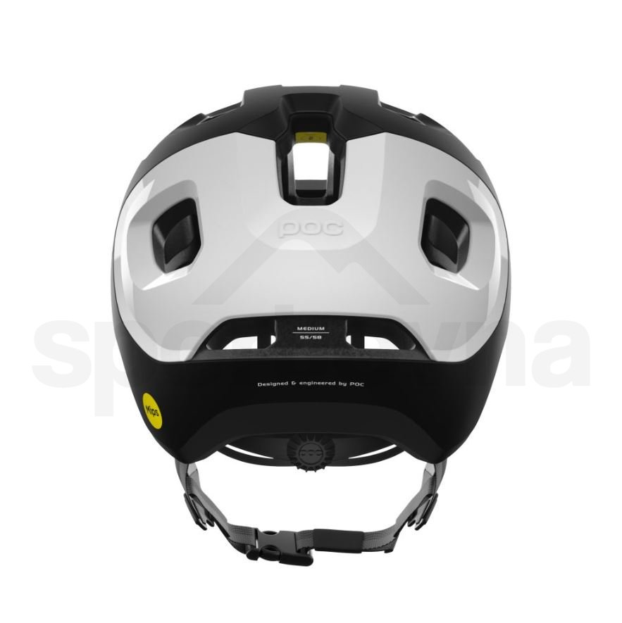 Cyklo helma POC Axion Race MIPS - černá/bílá