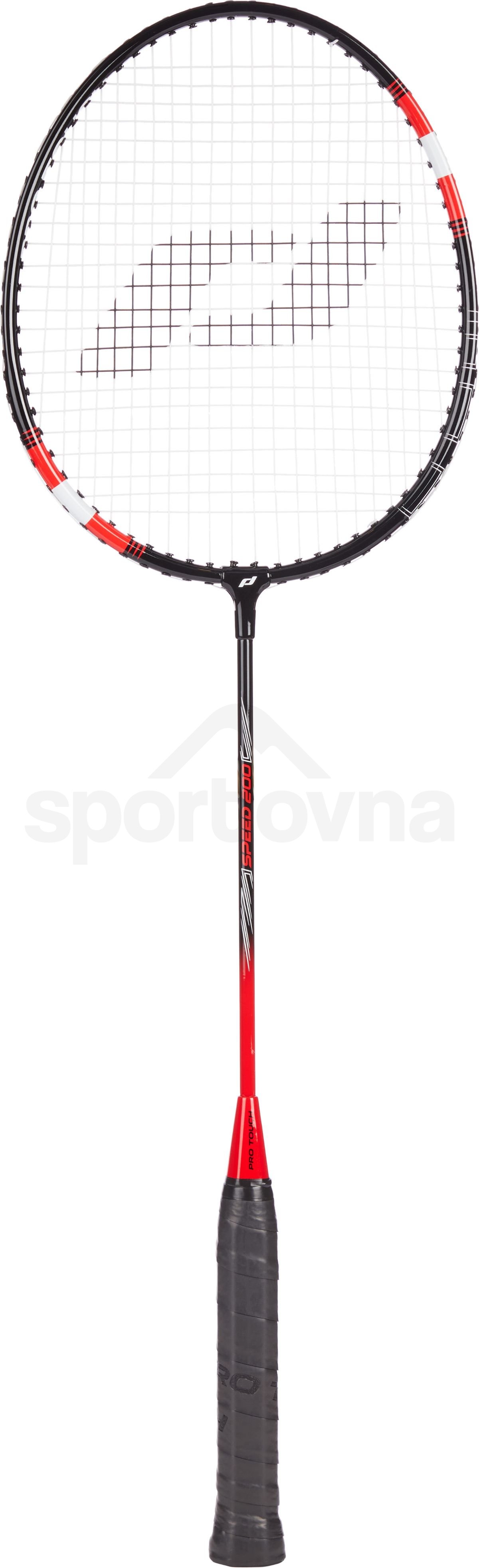 Badmintonová raketa Pro Touch SPEED 200 - černá/červená