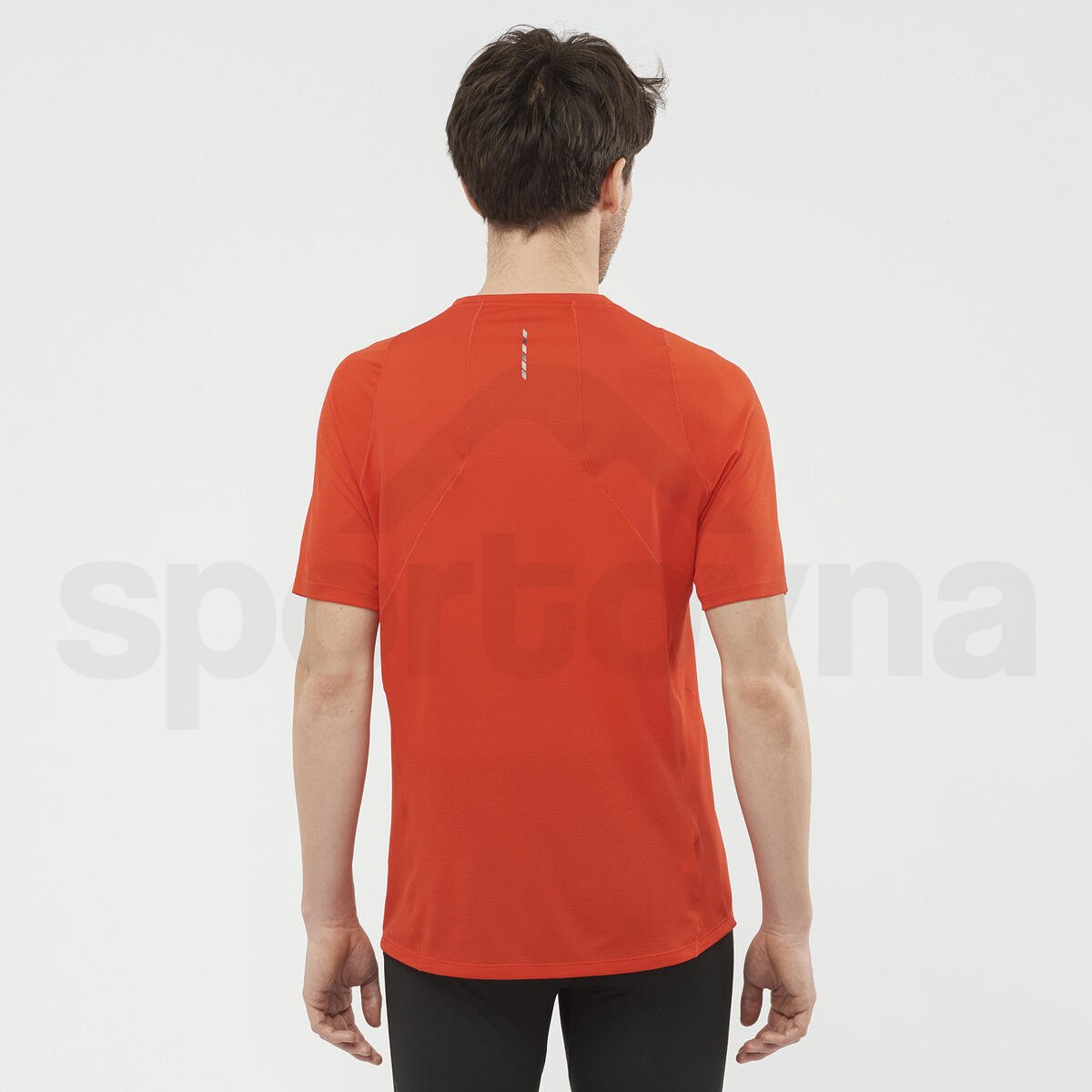 Tričko Salomon Sense Aero SS Tee M - červená/oranžová