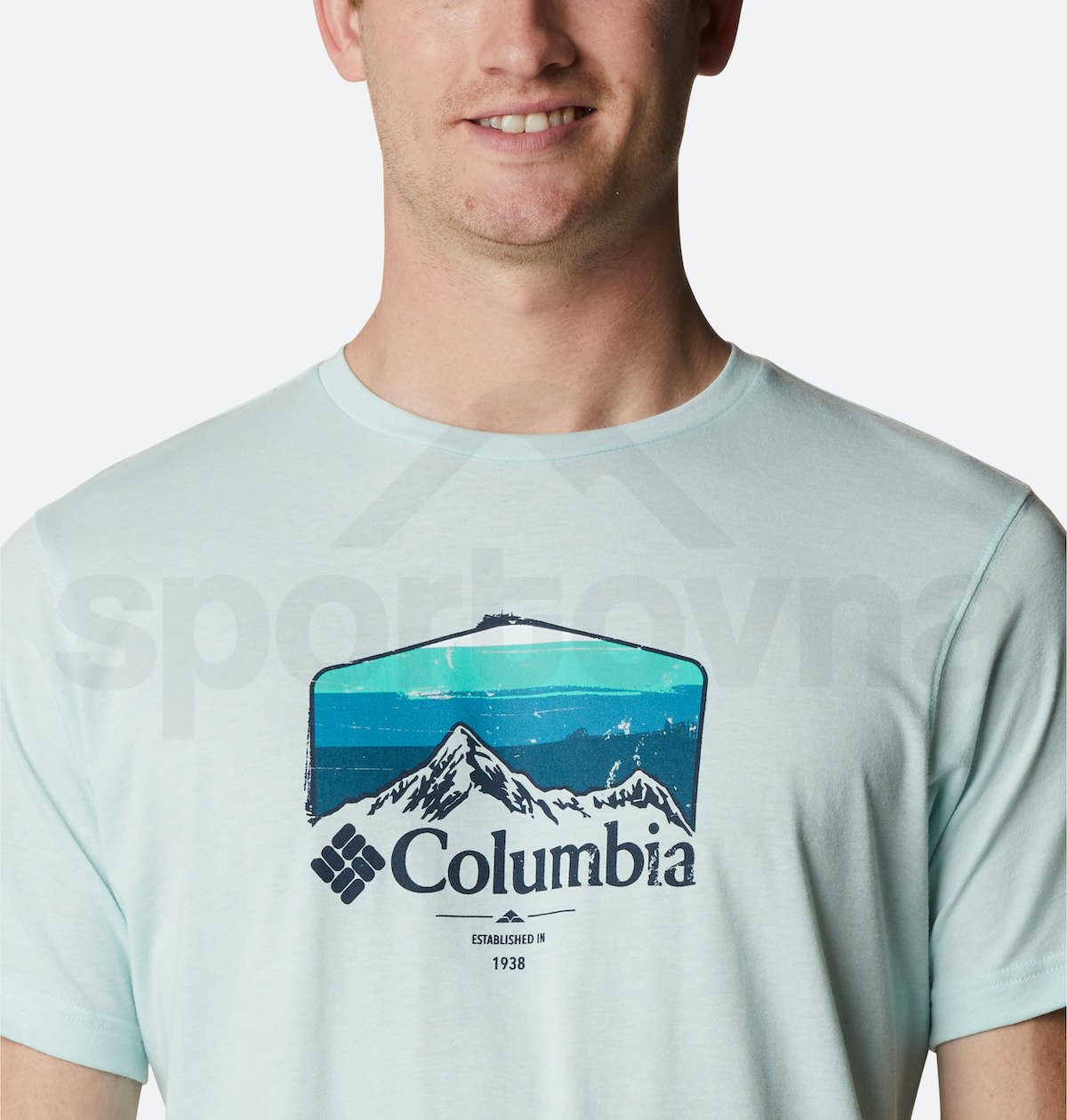 Tričko Columbia Thistletown Hills™ Graphic Short Sleeve M - zelená