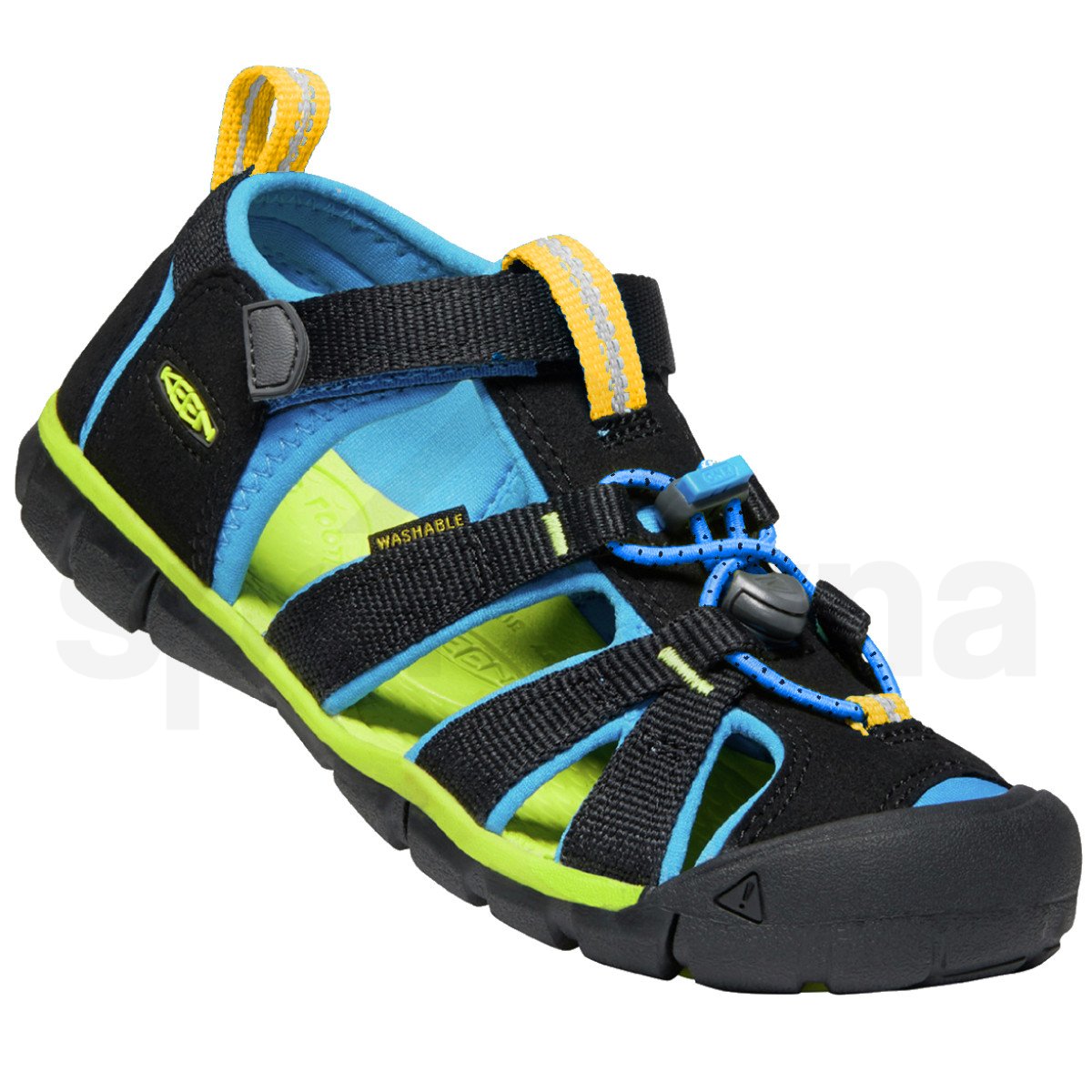 dětské sandály keen seacamp ii cnx y 1022984 black briliant blue