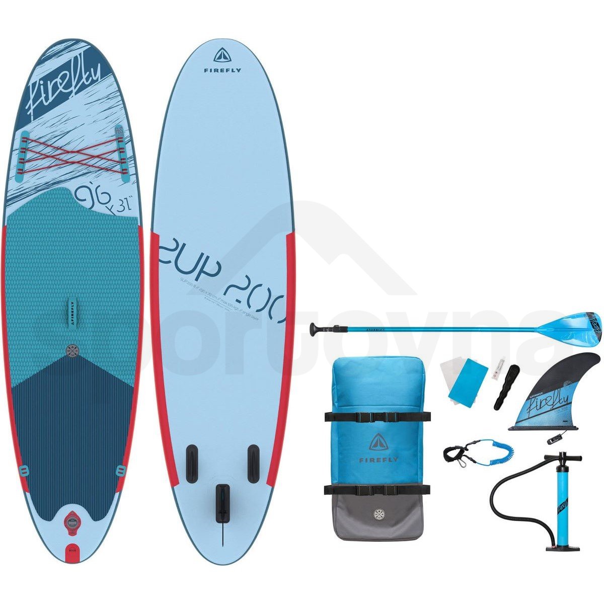 Sada na paddleboarding Firefly iSUP 200 III - modrá