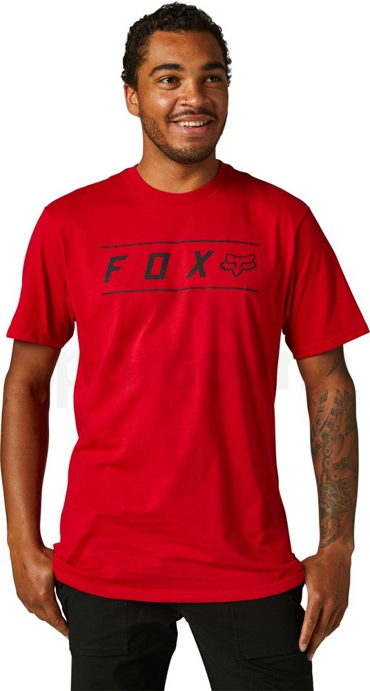 Pánské triko Fox Pinnacle Ss Premium Tee M - červená