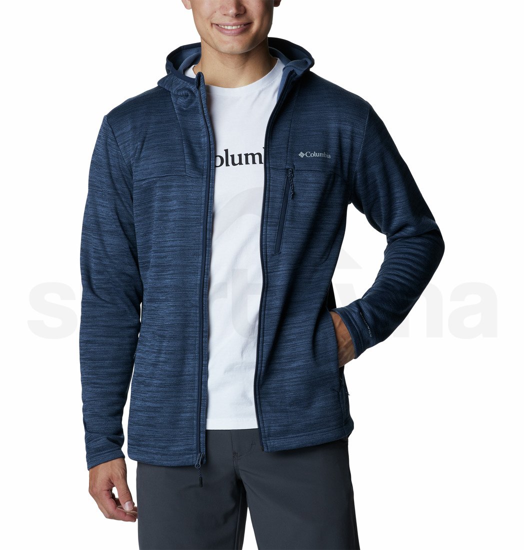Mikina Columbia Maxtrail™ II Fleece Hooded Full Zip M - modrá