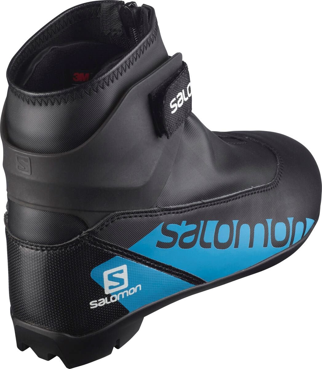 Boty na běžky Salomon R/Combi Prolink J - černá/modrá