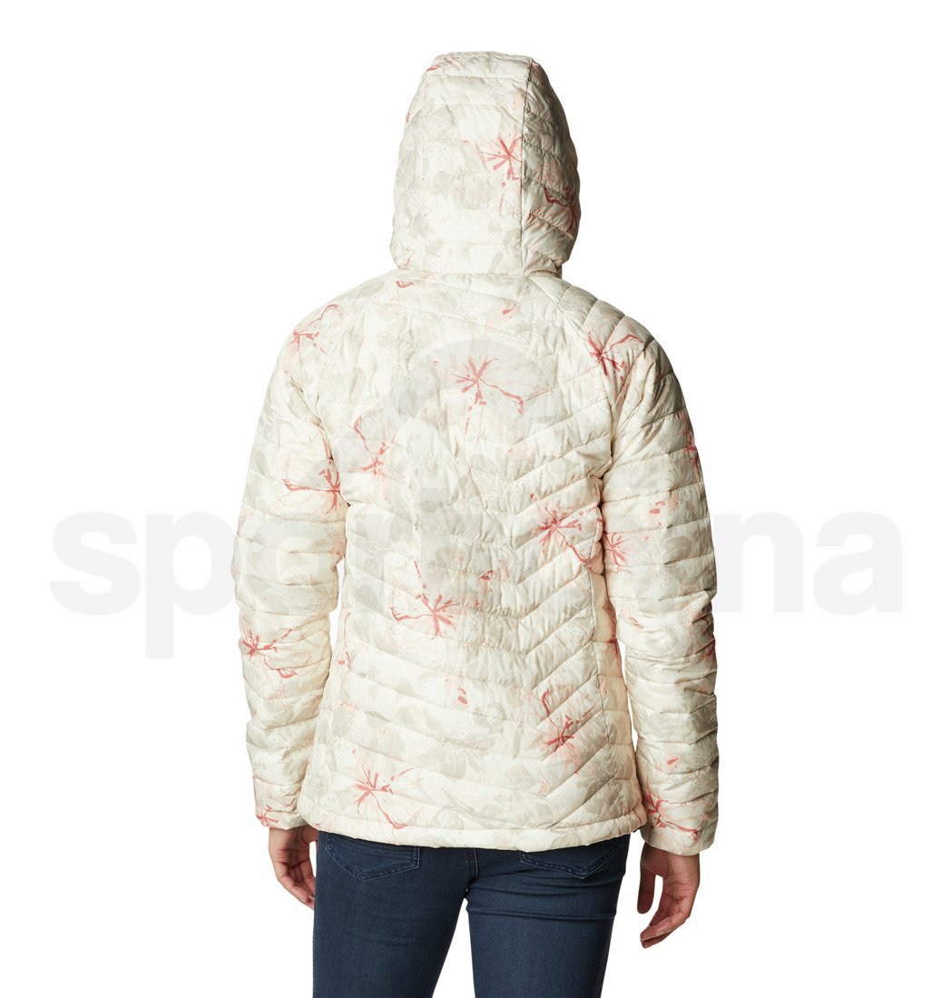 Bunda Columbia Powder Lite™ Hooded Jacket W - hnědá/růžová