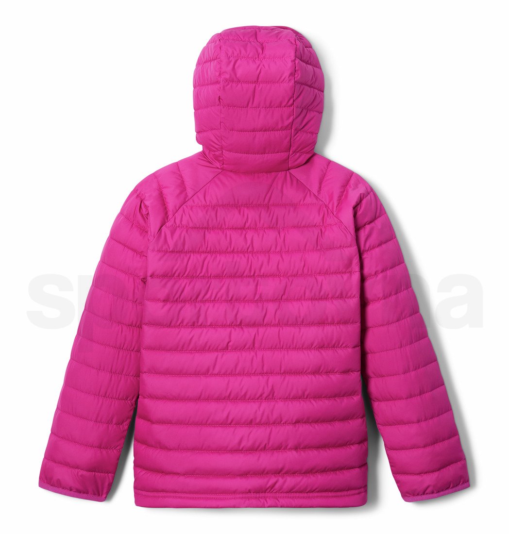 Bunda Columbia Powder Lite™ Girls Hooded Jacket J - růžová