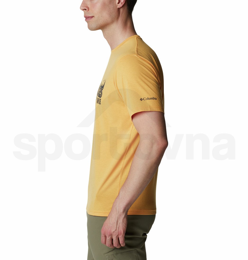 Tričko Columbia Men's Sun Trek™ Short Sleeve Graphic Tee M - žlutá