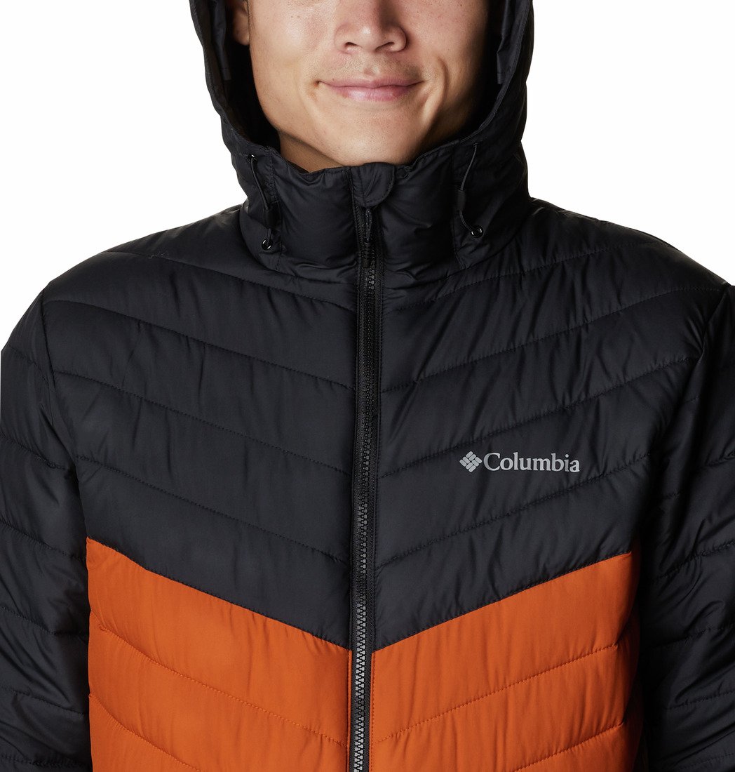Bunda Columbia Eddie Gorge™ Hooded Jacket M - černá/oranžová