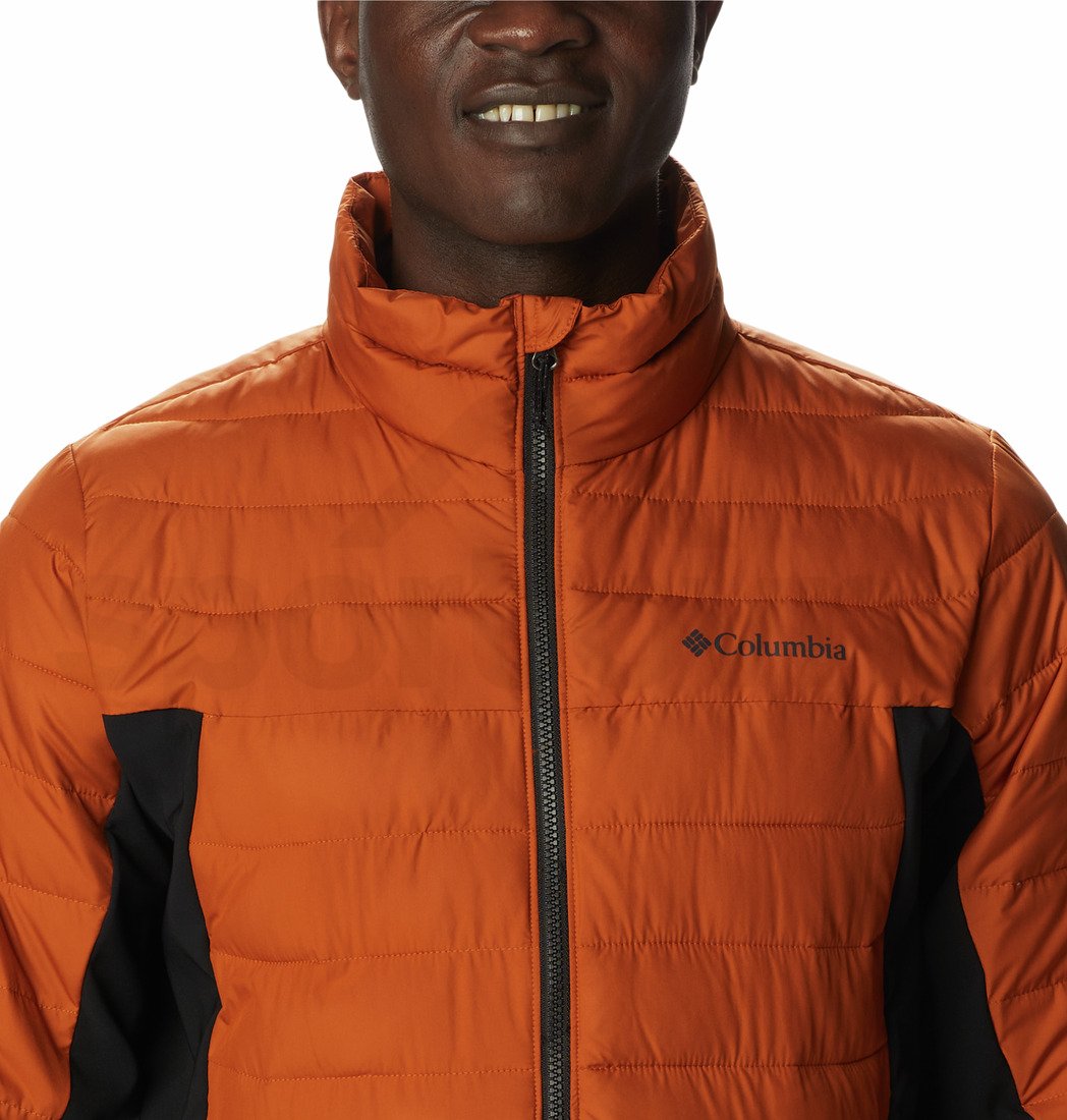 Bunda Columbia Powder Lite™ Hybrid Jacket Man W - oranžová/černá