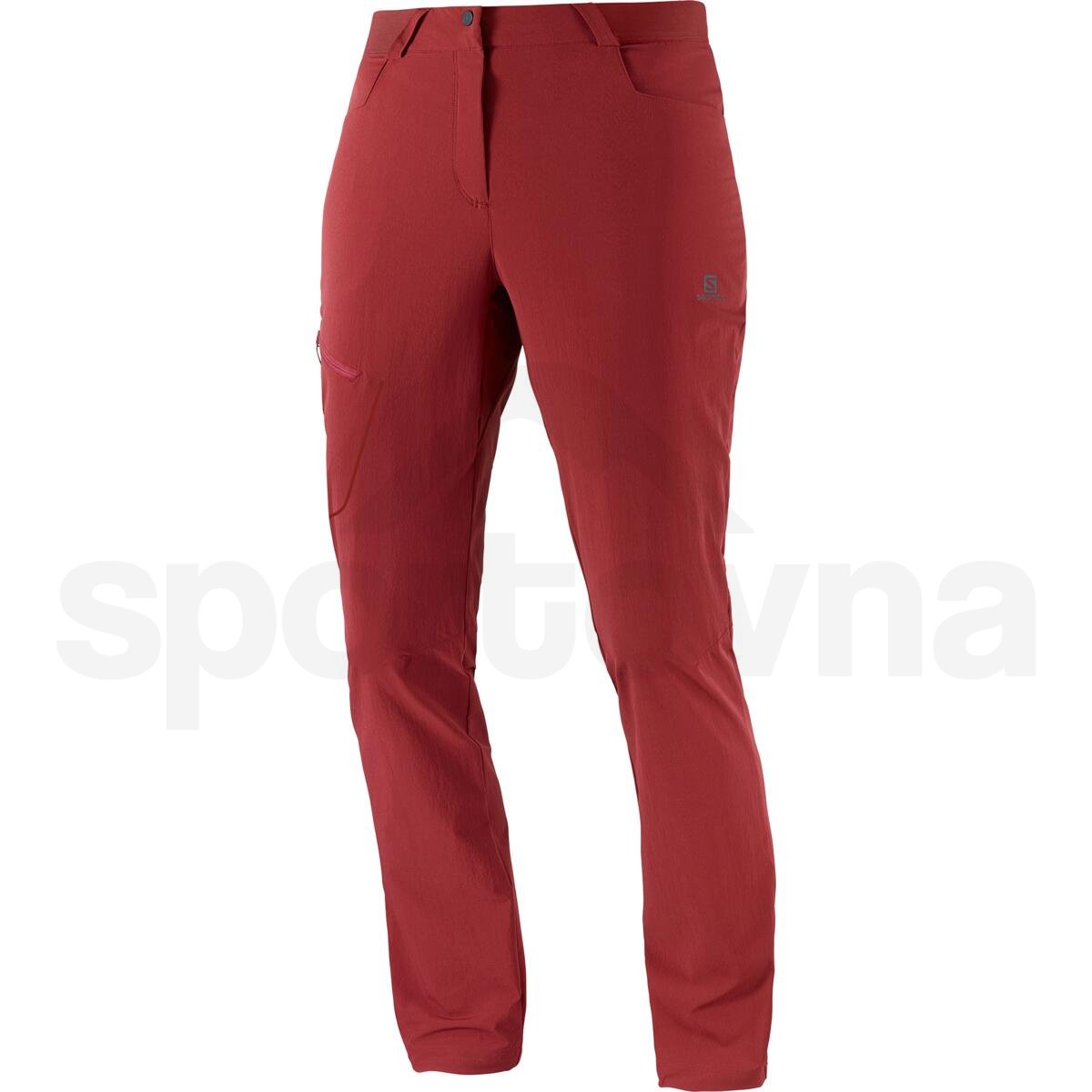 Kalhoty Salomon WAYFARER PANTS W - červená (standardní délka)