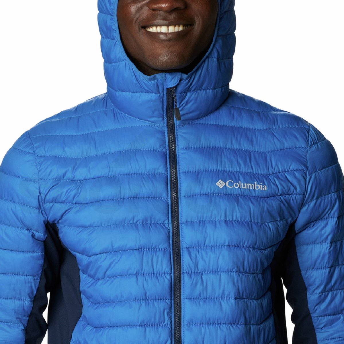 Bunda Columbia Powder Pass™ Hooded Jacket M - modrá