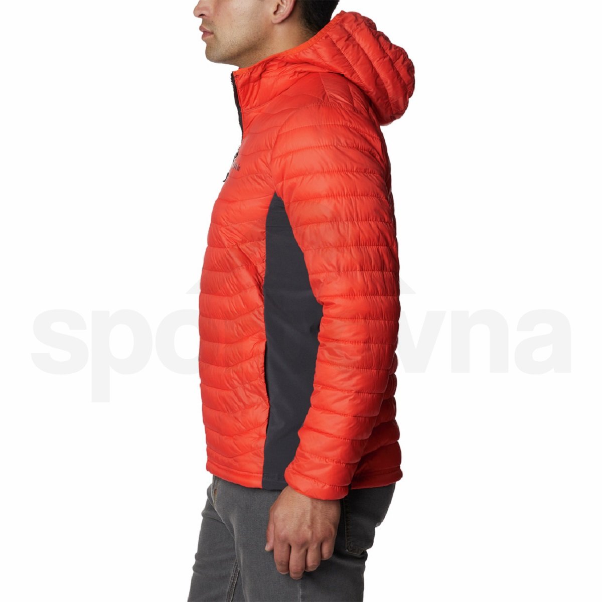 Bunda Columbia Powder Pass™ Hooded Jacket M - červená