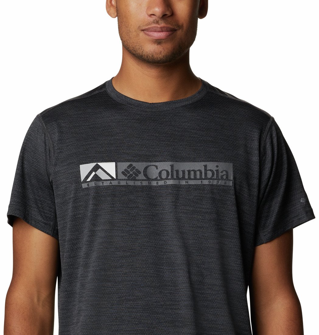 Triko Columbia Alpine Chill™ Zero Graphic Short Sleeve M - Šedá