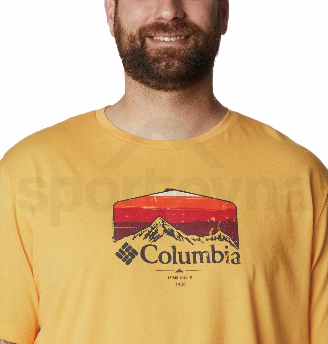 Triko Columbia Thistletown Hills™ Graphic Short Sleeve M - žlutá/oranžová