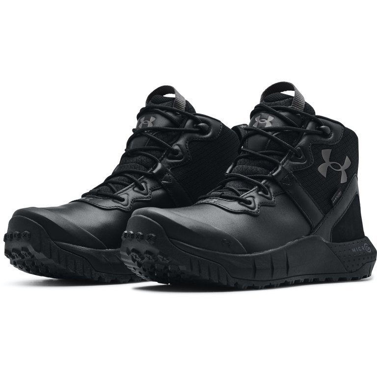 Obuv Under Armour MG Valsetz Mid LTHR WP M - černá