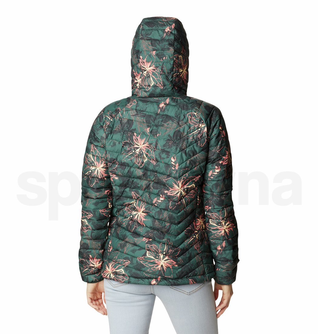 Bunda Columbia Powder Lite™ Hooded Jacket W - zelená