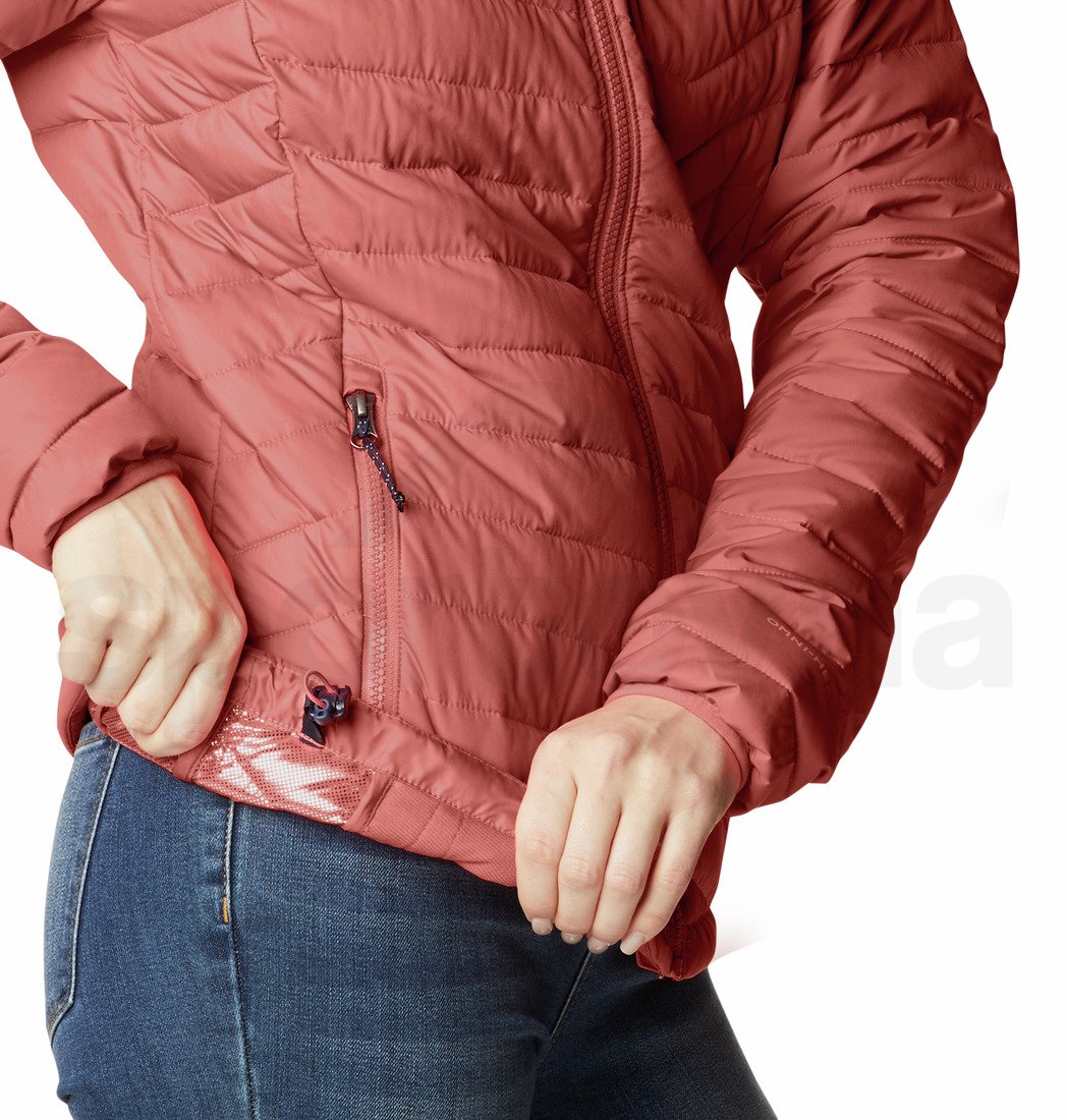 Bunda Columbia Powder Lite™ Hooded Jacket W - růžová
