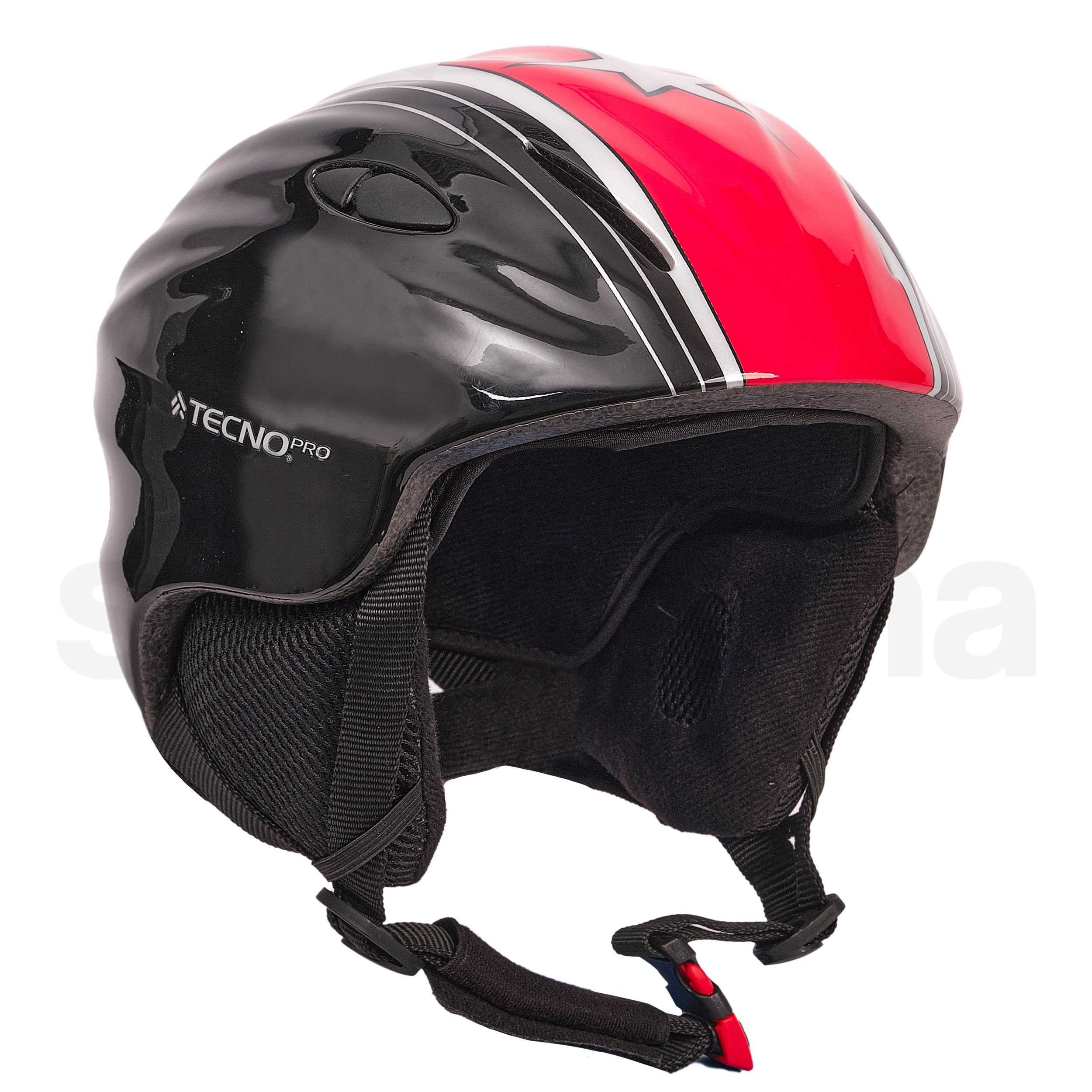 Lyžařská helma TecnoPro Star Jr - černá/červená