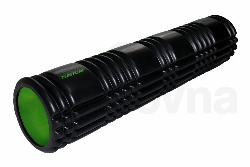 Masážní válec Foam Roller Tunturi 61 cm/13 cm - černá/zelená