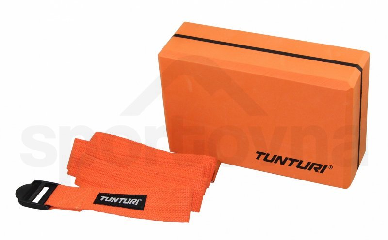 Balanční blok s páskem Tunturi - oranžová