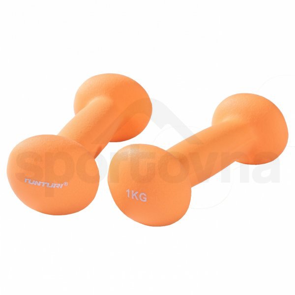 Činky Tunturi neoprén 1,0 kg - oranžová
