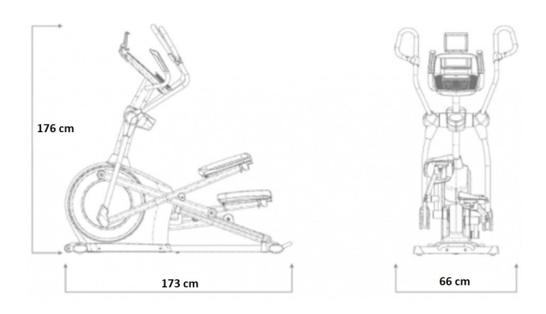 Eliptický trenažér Nordictrack C7.5 - černá