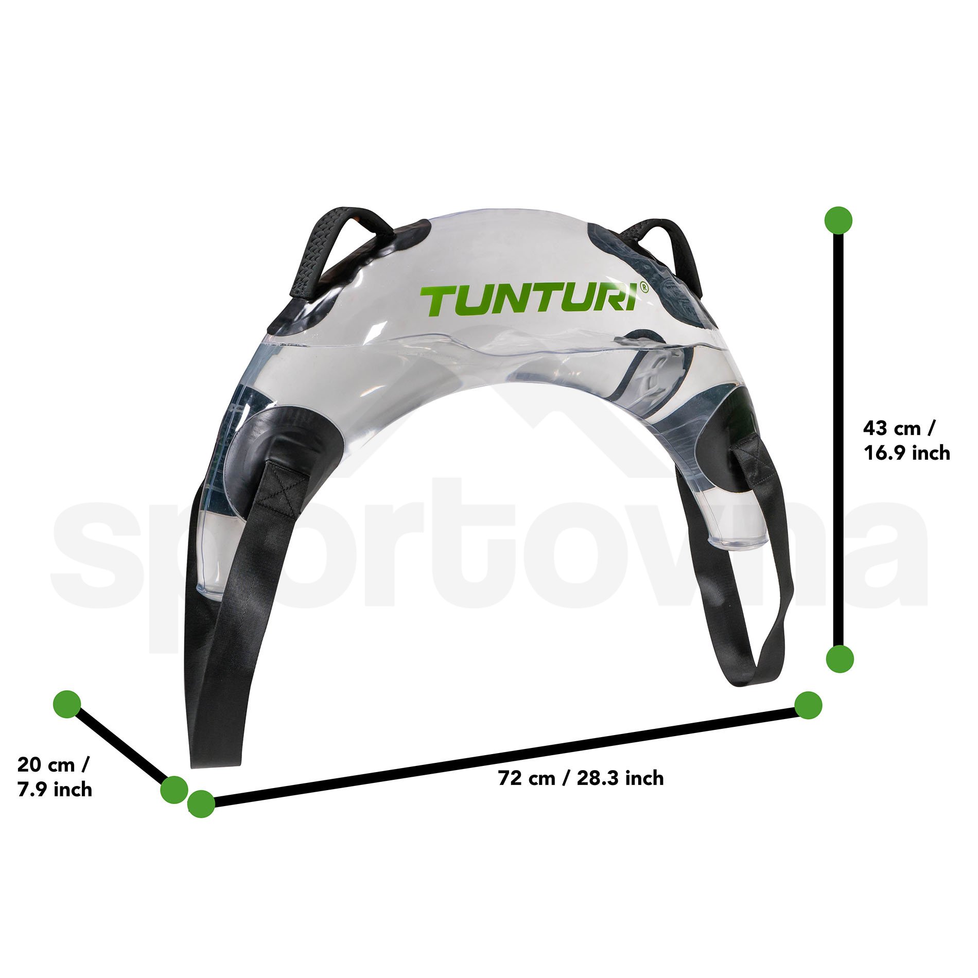 Posilovací vak Tunturi Bulgarian Aquabag - 1-17kg