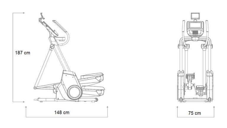 Freestrider NordicTrack FS9i - černá/šedá