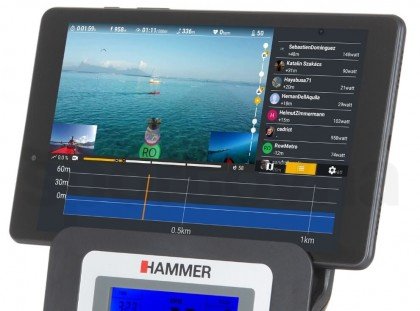 Veslovací trenažér Hammer Rower Cobra XTR Plus II - černá/šedá