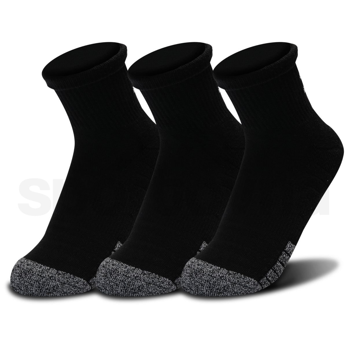 Ponožky Under Armour UA Heatgear Quarter 3pk U - černá