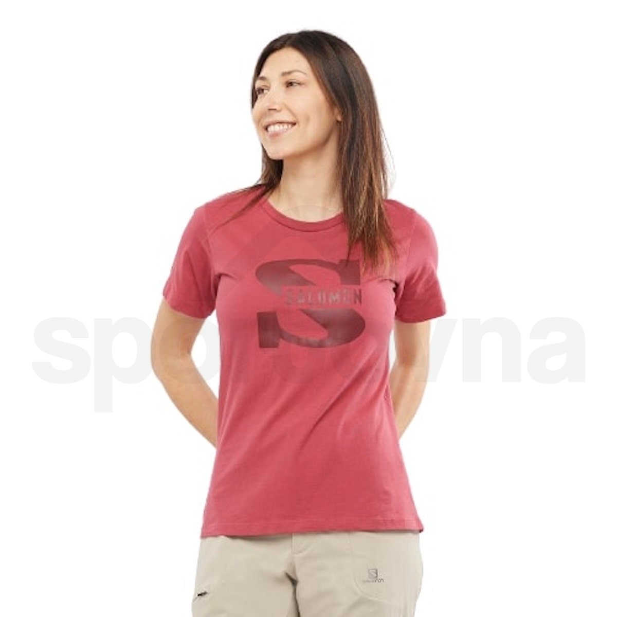 Tričko Salomon Outlife Big Logo Tee W - červená
