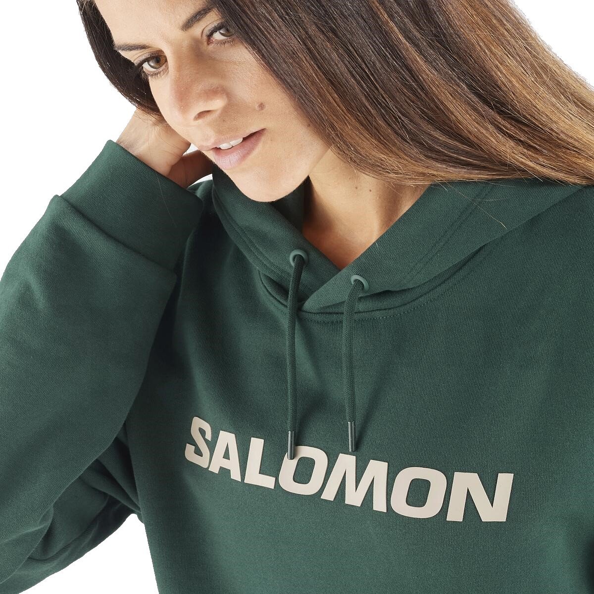Mikina Salomon Outlife Logo Winter Hoody - zelená