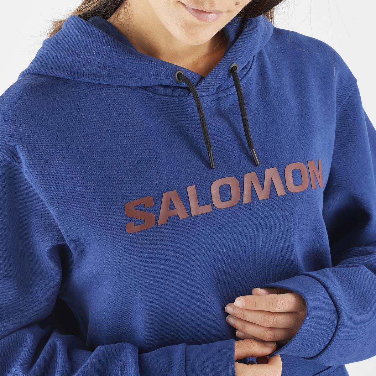 Mikina Salomon Outlife Logo Winter Hoody - modrá