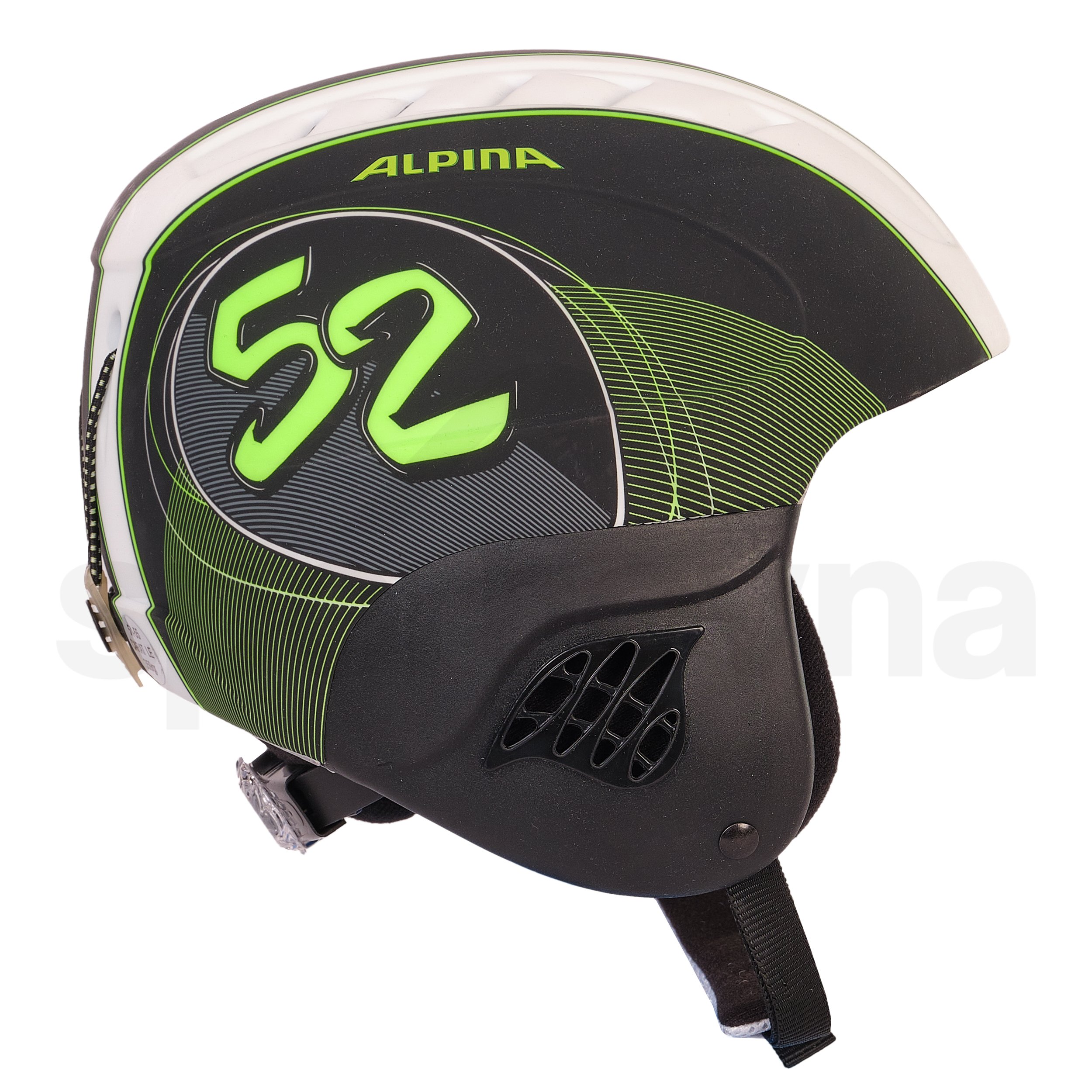 Lyžařská helma Alpina Carat Jr - černá/zelená