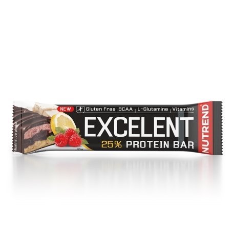 Nutrend Excelent Bar Double 85g - citrón+cottage cheese+maliny s brusnicami