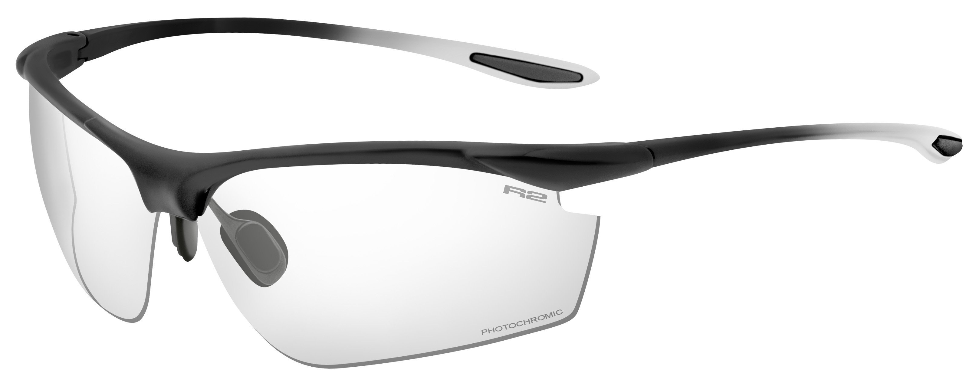Športové slnečné okuliare R2 PEAK - čierna/biela