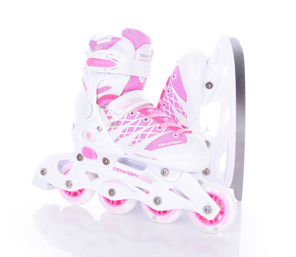Kolieskové korčule Tempish CLIPS GIRL DUO - biela/ružová