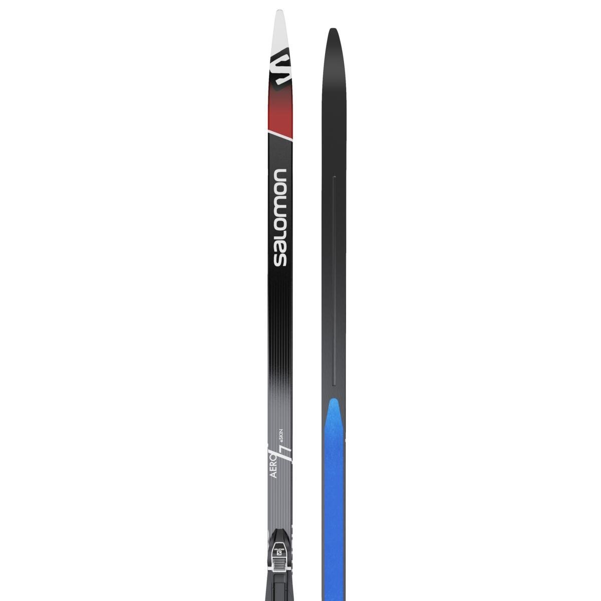 Bežecké lyže Salomon AERO 7 eSKIN X-Stiff + viazanie PROLINK ACCES CLASSIC - čierna