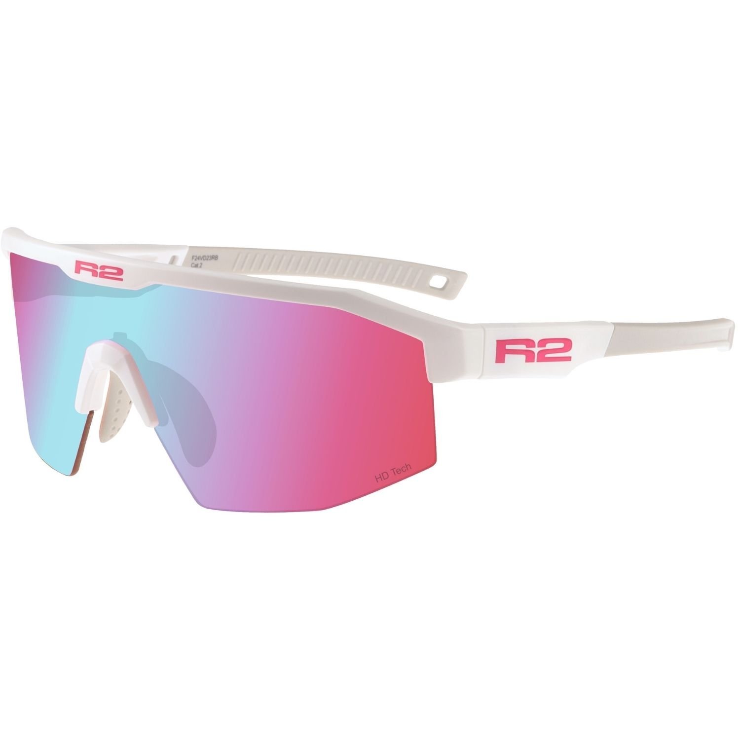 Športové slnečné okuliare R2 GAIN AT108B - biela/ružová