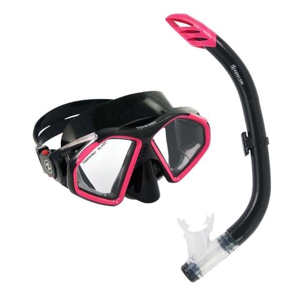 Potápačská súprava AquaLung HAWKEYE COMBO S - čierna/ružová