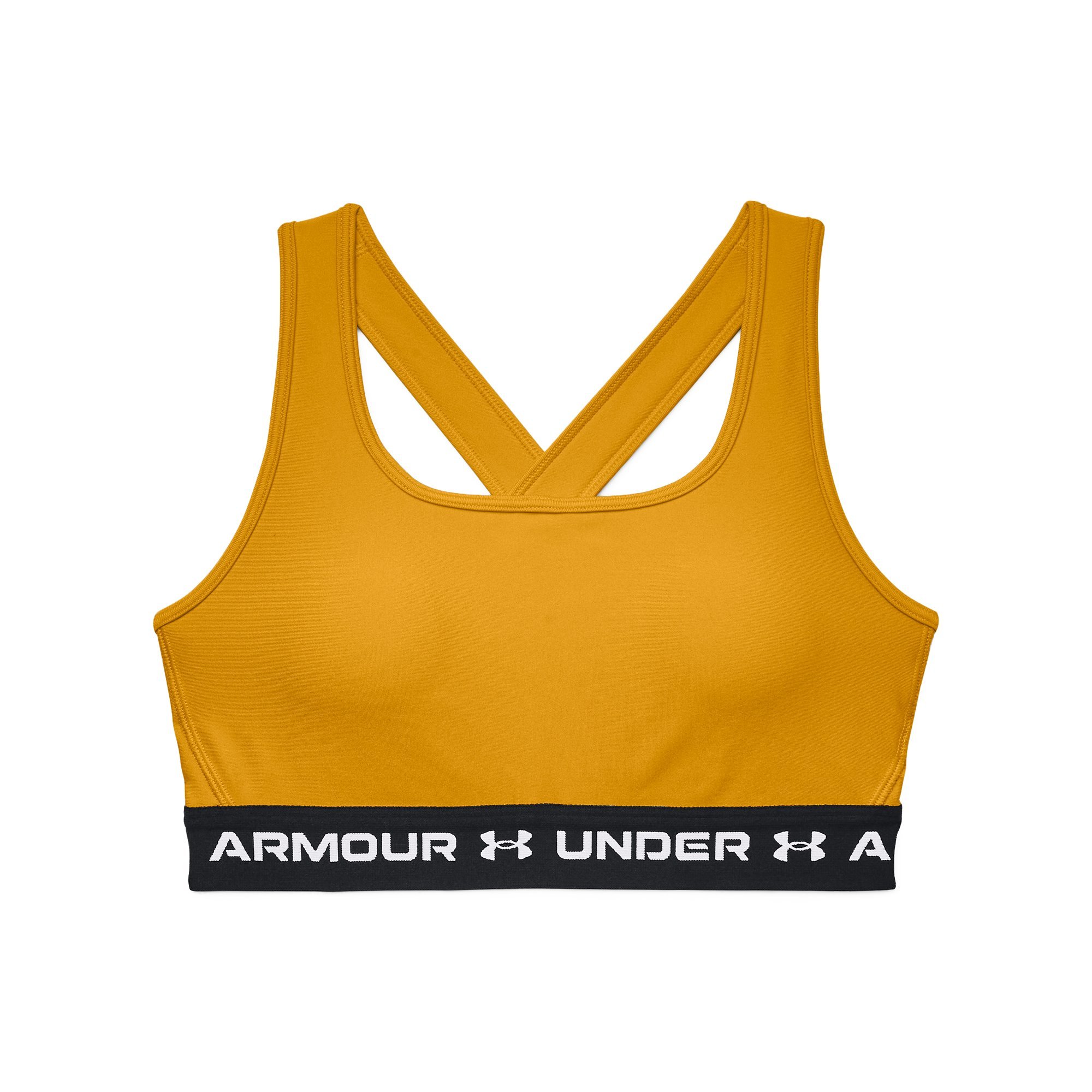 Podprsenka Under Armour UA Crossback Mid Bra W - zlatá