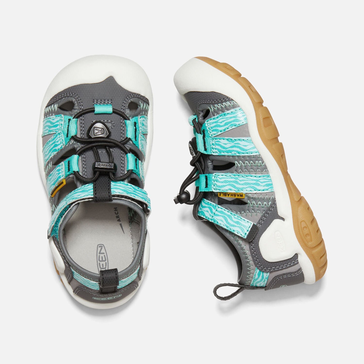 Detské sandále Keen KNOTCH CREEK K - sivá/modrá