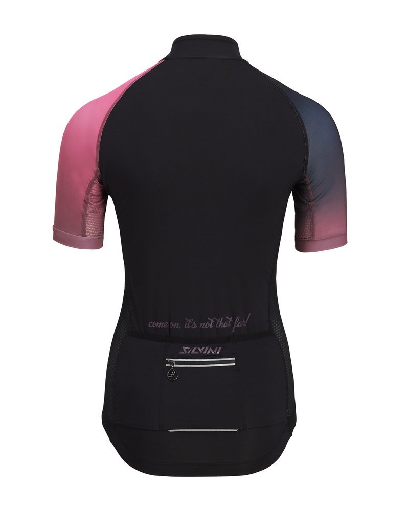 Cyklistický dres SILVINI Mazzana WD2045 W - čierna/ružová