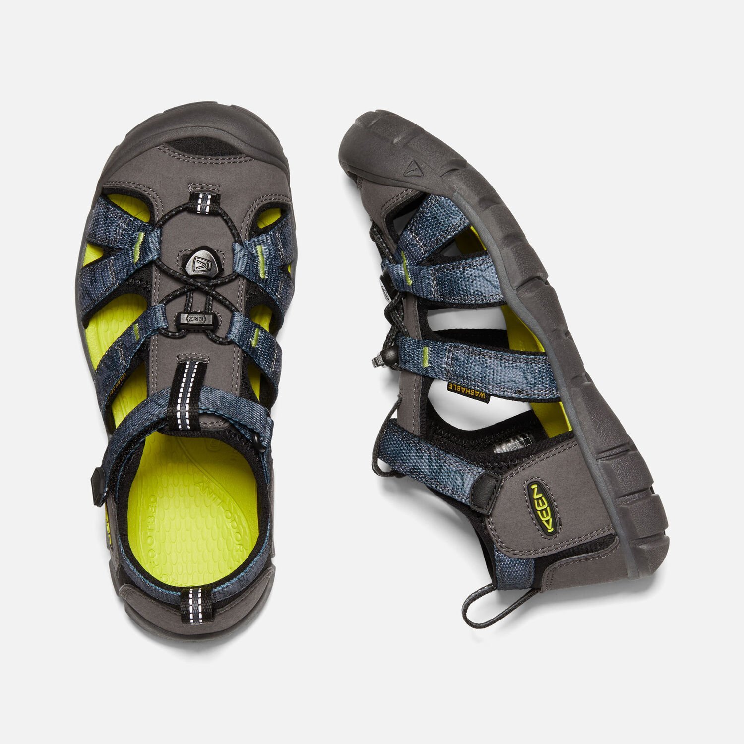 Detské sandále Keen SEACAMP II CNX J - sivá/modrá