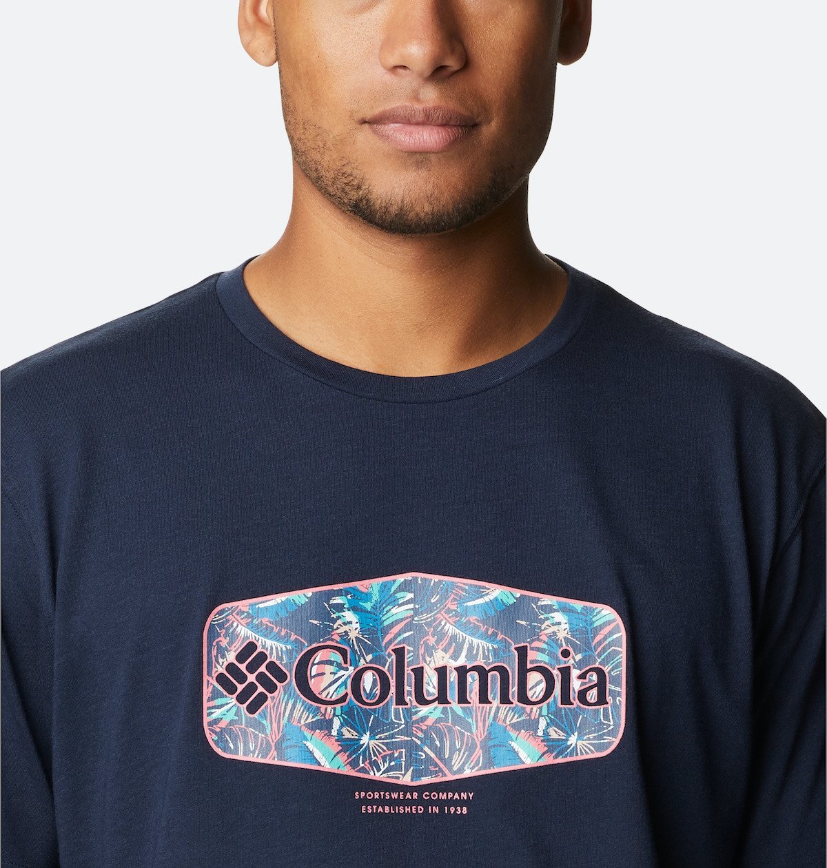 Columbia Thistletown Hills™ Graphic Short Sleeve M - tmavomodrá