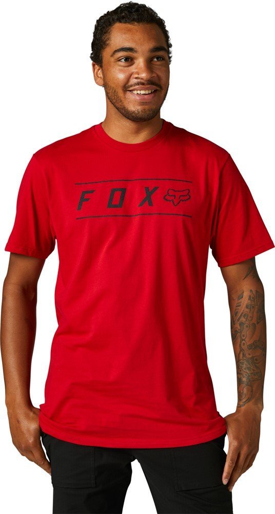 Pánske tričko Fox Pinnacle Ss Premium Tee M - červená