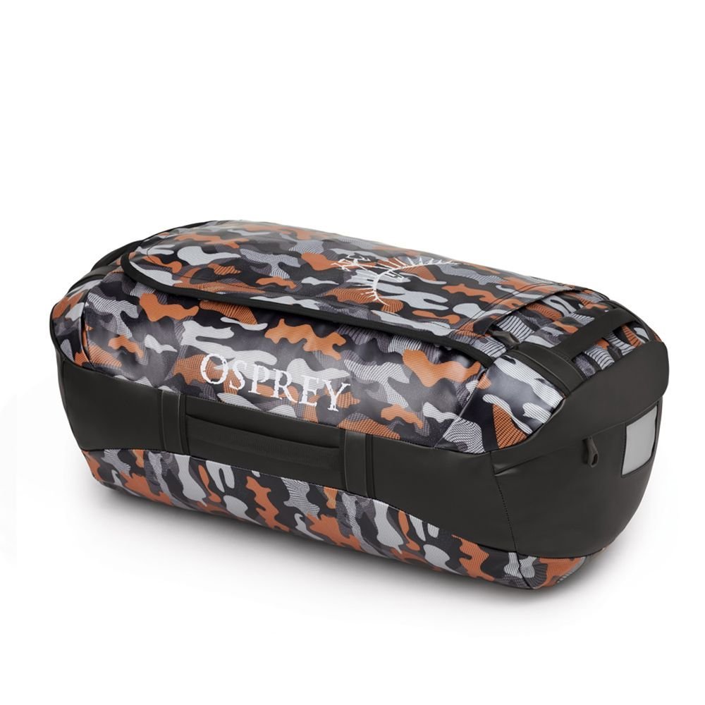 Športová taška Osprey Transporter 65 - čierna/oranžová
